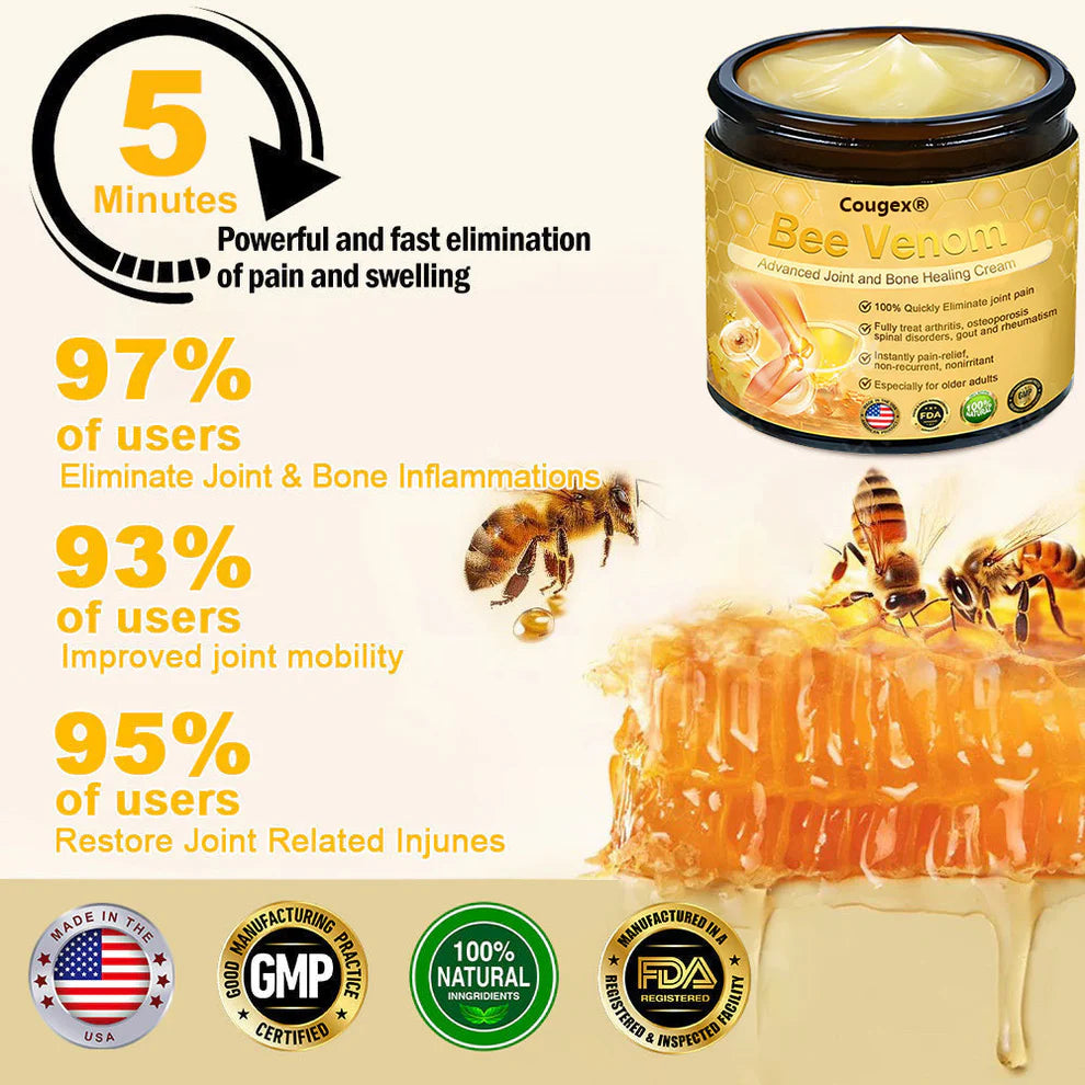 🔥Black Friday Limited Time 50% OFF🔥Bee Venom Advanced Joint and Bone Healing Cream