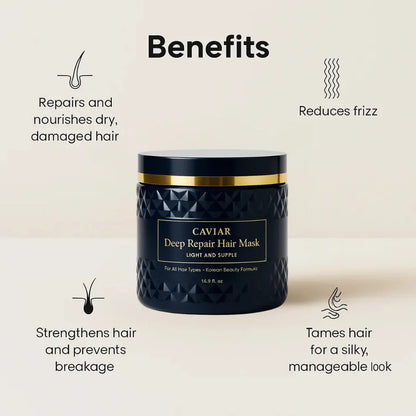 Hot Sale🔥Korean Caviar Hair Mask – Deep Repair (16.9 fl.oz. / 500ml)