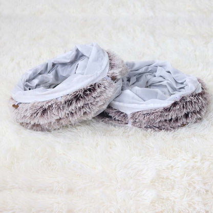 🐾 2-in-1 Foldable Cat Tunnel Bed – Soft, Warm & Perfect for Indoors!