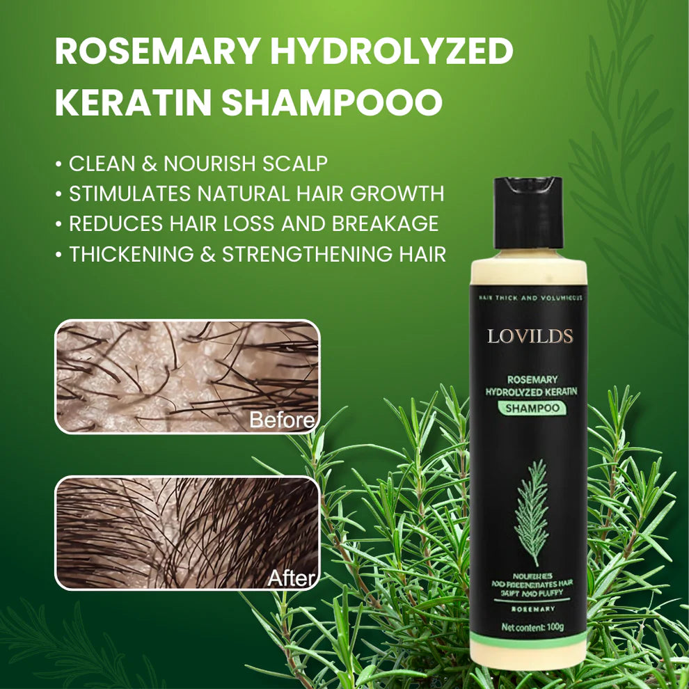 LOVILDS® Rosemary Hydrolyzed Keratin Shampoo