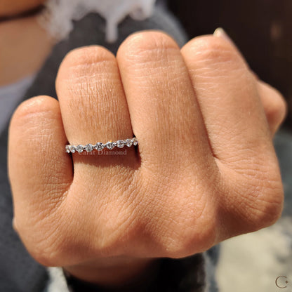 HOT SALE 🔥Eternity Wedding Band - Round Cut Diamonds