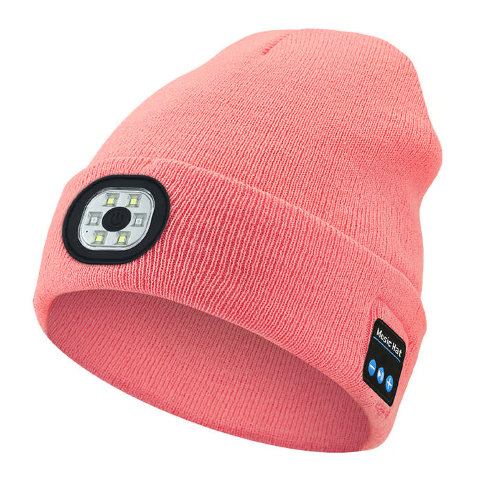💥This Week's Special Price $19.99🎁— Gift Bluetooth Beanie with LED Headlight and Removable Speakers❄️