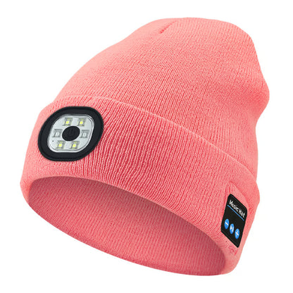 💥This Week's Special Price $19.99🎁— Gift Bluetooth Beanie with LED Headlight and Removable Speakers❄️