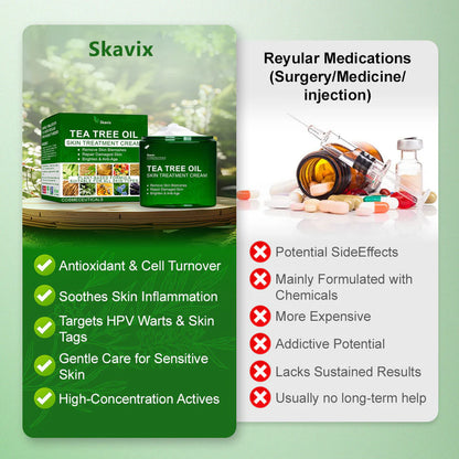 Tea Tree Oil Skin Treatment Cream✅𝐅𝐃𝐀-𝐀𝐏𝐏𝐑𝐎𝐕𝐄𝐃 – Removes Skin Blemishes, Repairs Damaged Skin, Brightens & Anti-Ageing Care