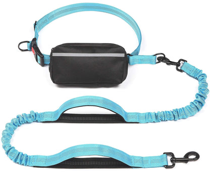 Multifunctional running waist bag-pet leash