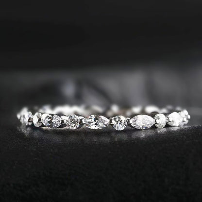 HOT SALE 🔥Eternity Wedding Band - Round Cut Diamonds