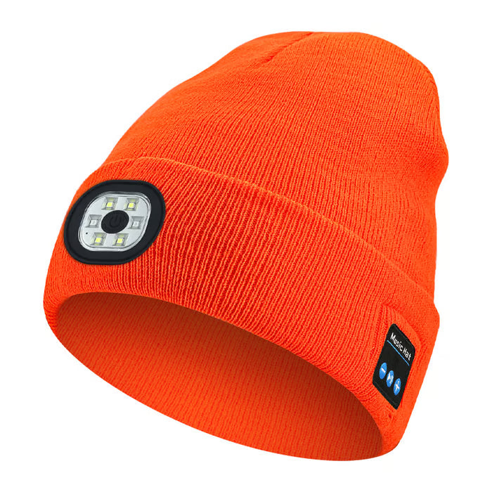 💥This Week's Special Price $19.99🎁— Gift Bluetooth Beanie with LED Headlight and Removable Speakers❄️
