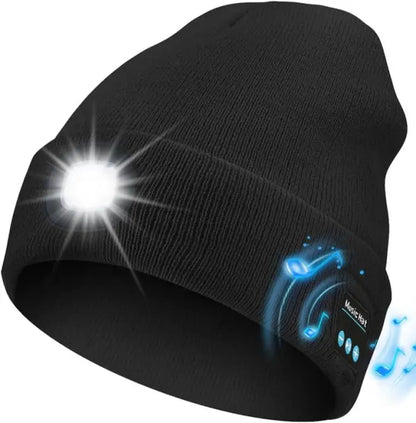 💥This Week's Special Price $19.99🎁— Gift Bluetooth Beanie with LED Headlight and Removable Speakers❄️