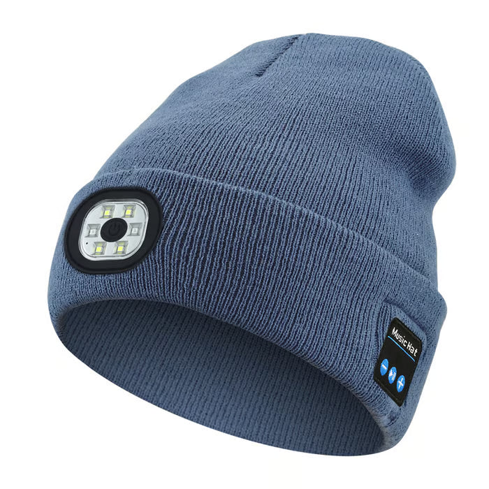 💥This Week's Special Price $19.99🎁— Gift Bluetooth Beanie with LED Headlight and Removable Speakers❄️