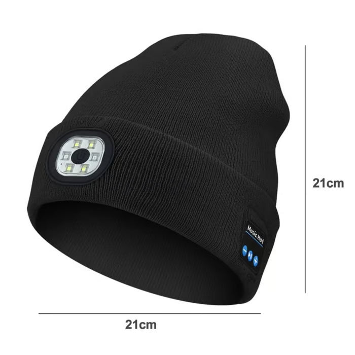 💥This Week's Special Price $19.99🎁— Gift Bluetooth Beanie with LED Headlight and Removable Speakers❄️